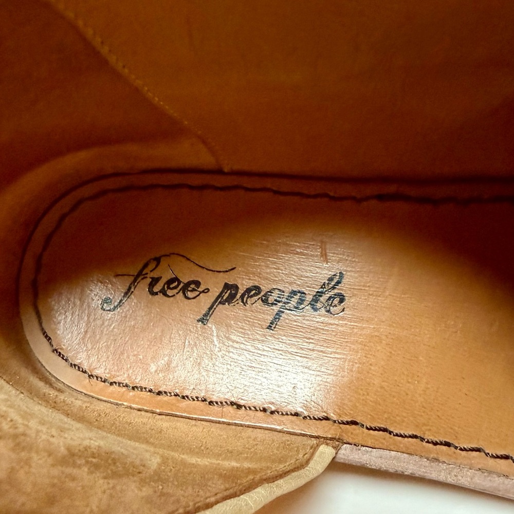 Free People Mont Blanc Textured Sandals Tan Euro Size 39/US 8.5 - Picture 10 of 14